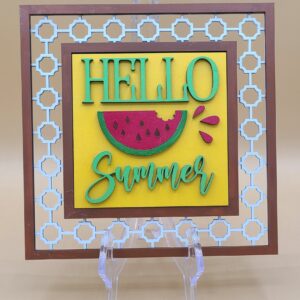 hello summer with watermelon