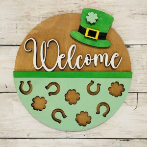 DIY St. Patrick's Day "Welcome" Paint Kit