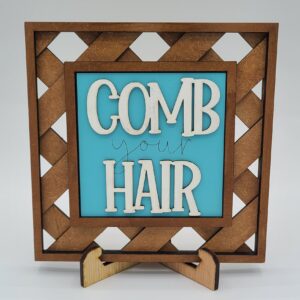 Comb Your Hair - with light blue background