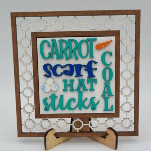 Carrot Scarf Hat Sticks Coal