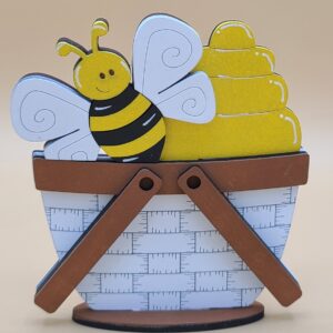 Bee with hive