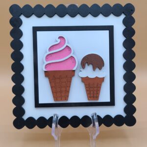 2 ice cream cones