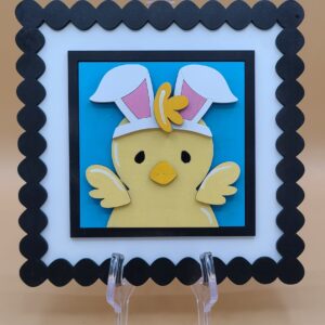 Chick with bunny ears