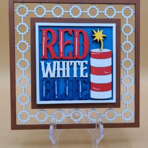 Red White Blue firework