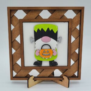 Frankie Gnome holding pumpkin basket