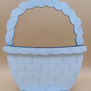 Basket base - Braided handle - White