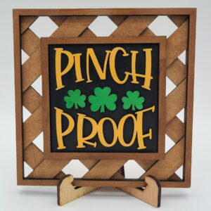 Pinch Proof with clovers