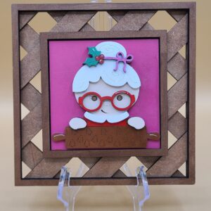 Mrs Claus with rolling pin