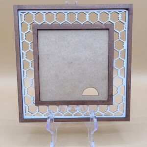 Chicken Wire Single - brown and white
