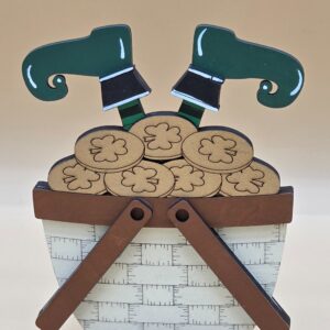 Leprechaun feet in Gold Coins