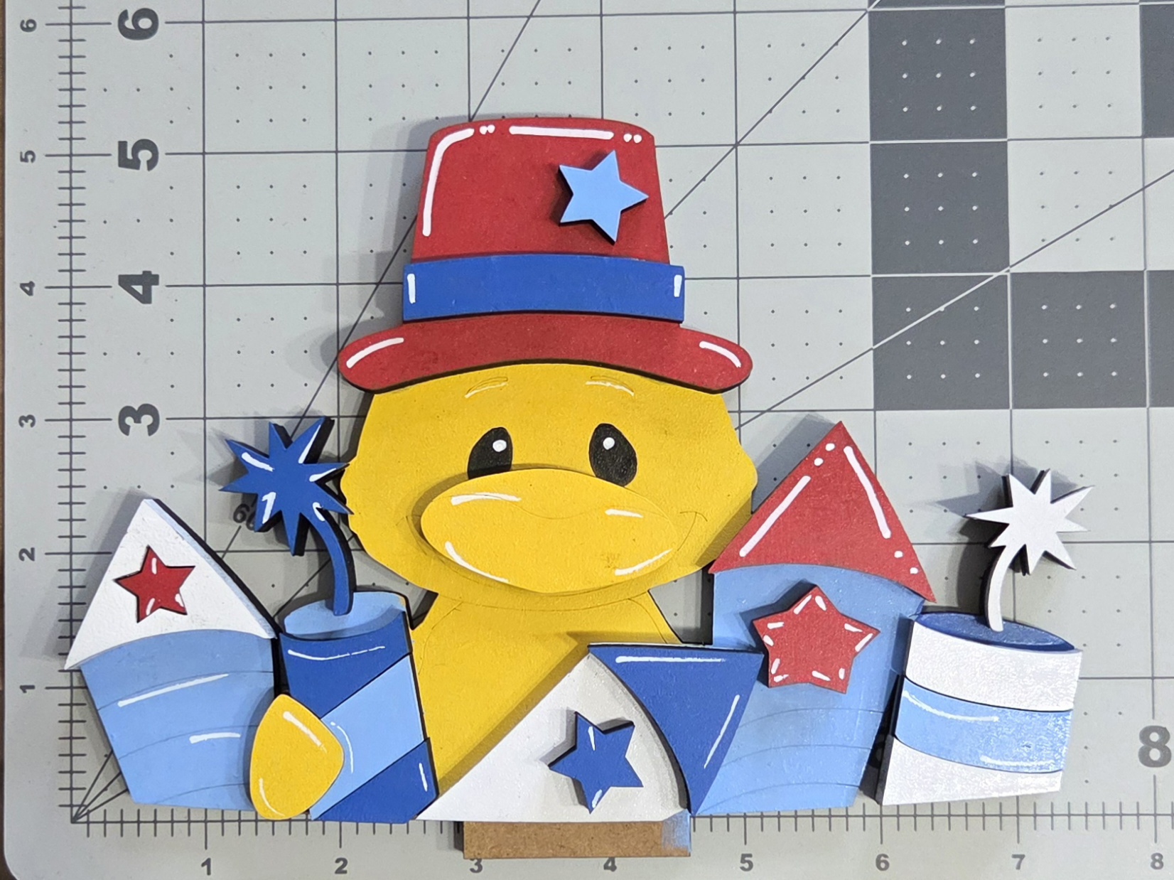 Fourth of July Duck with Fireworks - Image 2