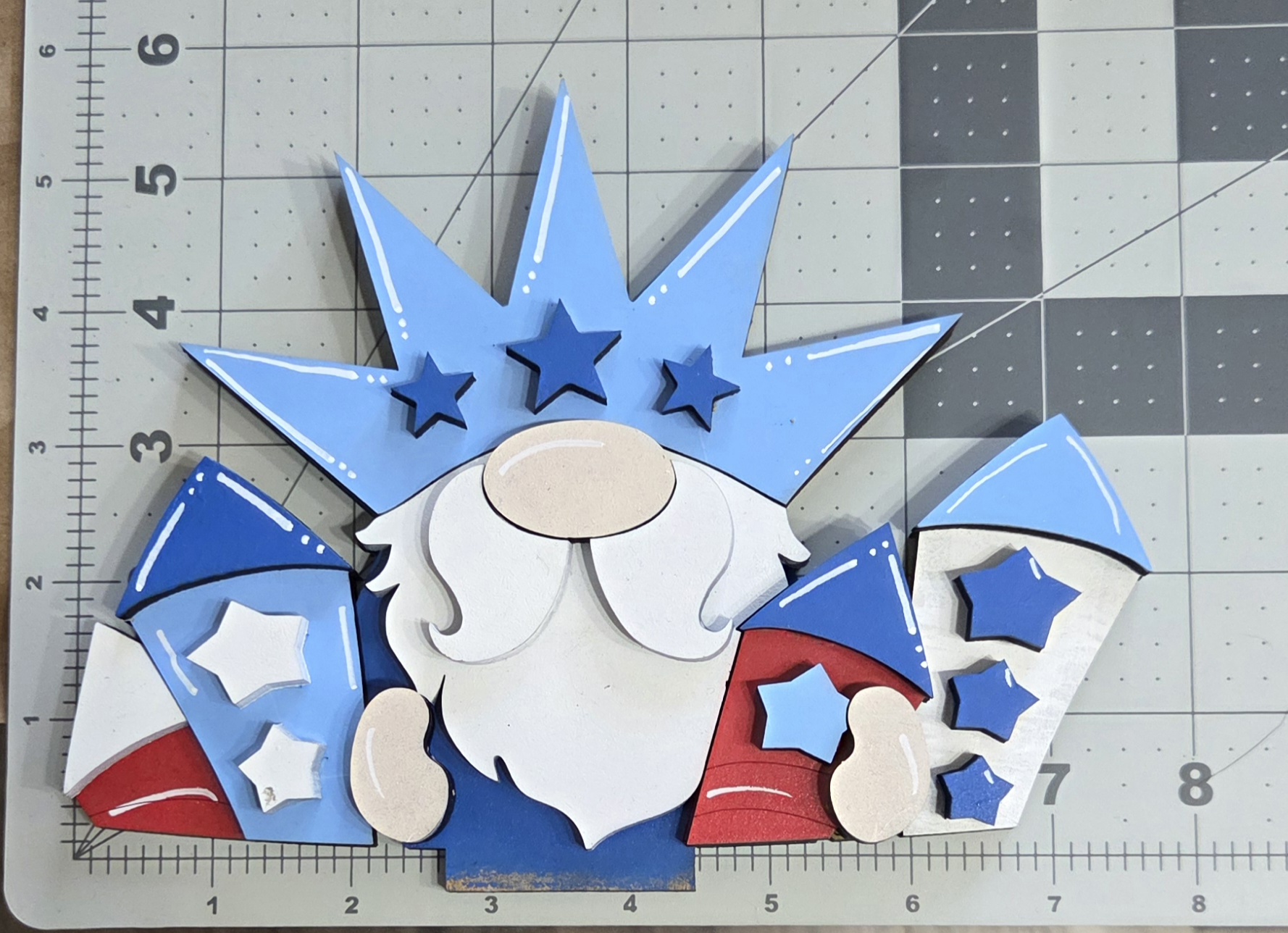 Fourth of July Gnome with Fireworks - Image 2