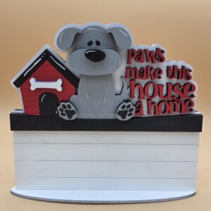 Paws Make This House a Home Dog House