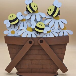 Daisies with Bees
