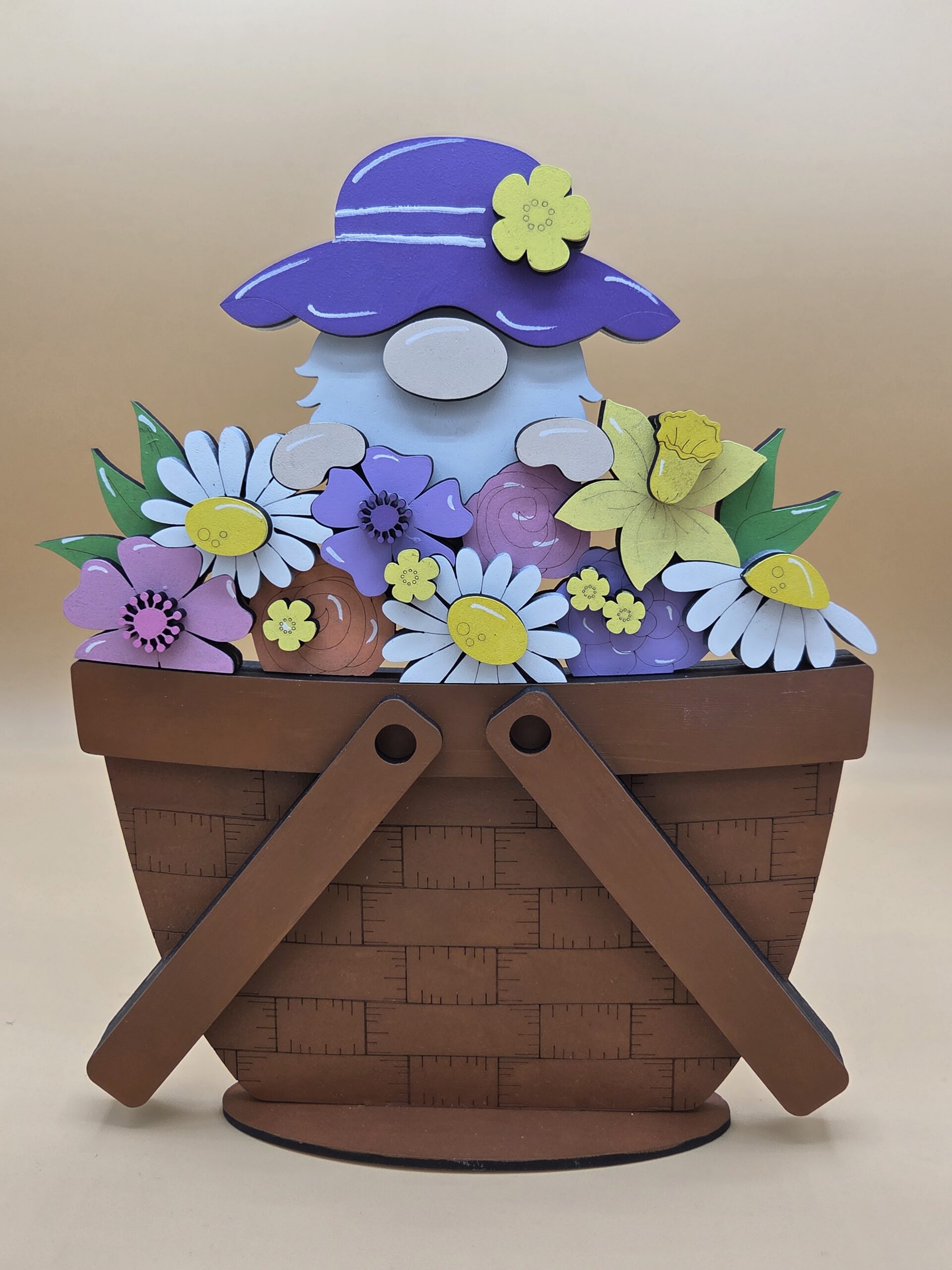 Gnome with Spring Flowers
