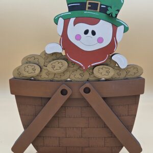 St Patrick's Day Leprechaun with Gold Coins