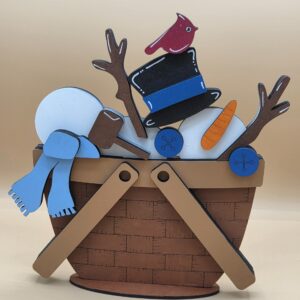 Snowman pieces with hat