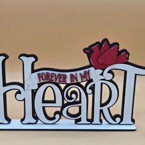 Forever In My Heart Cardinal Shelf Sitter